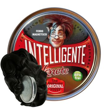 Mastic INTELLIGENT - ferromagnétique - noir avec super aimant 1