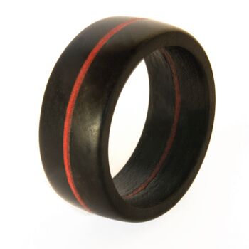 Bague en bois rouge Naim 5