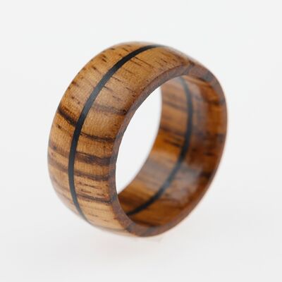 Bague bois runique