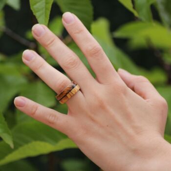 Bague en bois dinosaure 5