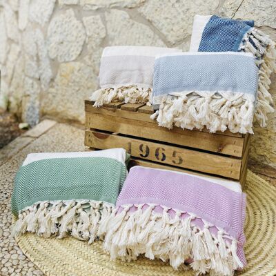 Blanket ocean Khaki - Premium Cotton