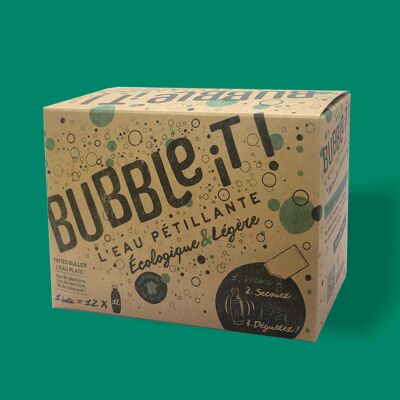 BUBBLE iT!, agua con gas (caja de 12)