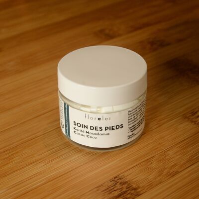 Foot Care - Shea Macadamia, Cocoa, Coconut
Moisturizing and nourishing cream
for the care of tired and dry feet.