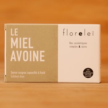 Le Miel Avoine Exfoliant doux au miel et son d'avoine - savon SAF 1