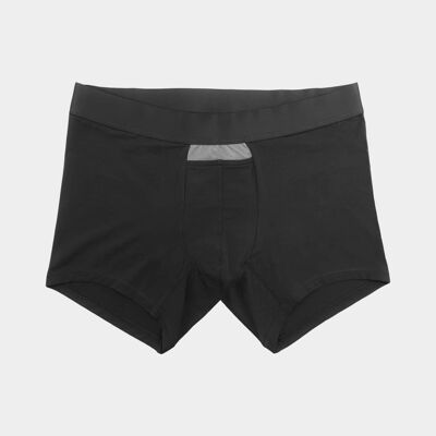 Boxer Argent - - Deux - Noir