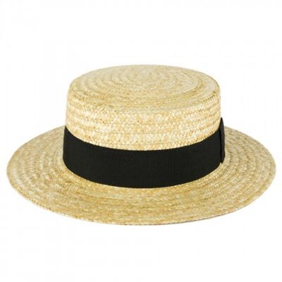 Straw boater hat - Made in France