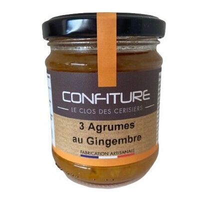 Extra jam of 3 citrus fruits with ginger