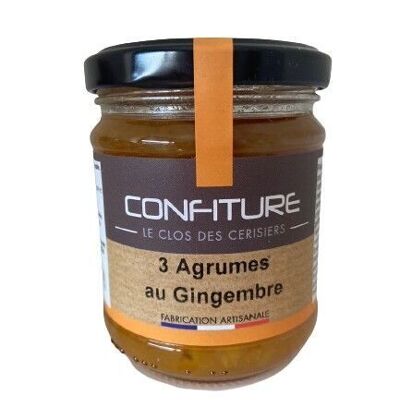 Extra jam of 3 citrus fruits with ginger