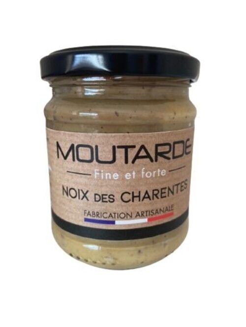 Moutarde fine et forte aux Noix des Charentes