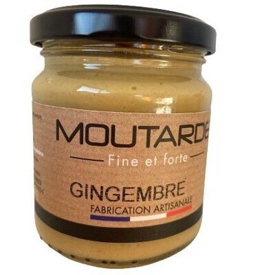 Fine and strong ginger mustard