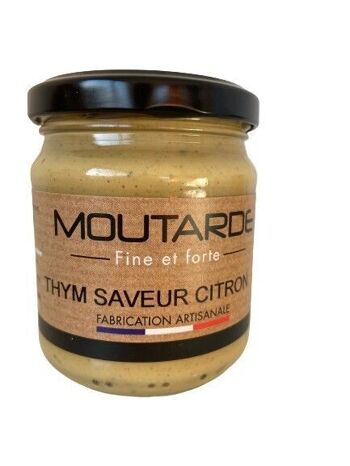 Moutarde Fine et Forte au Thym & Citron