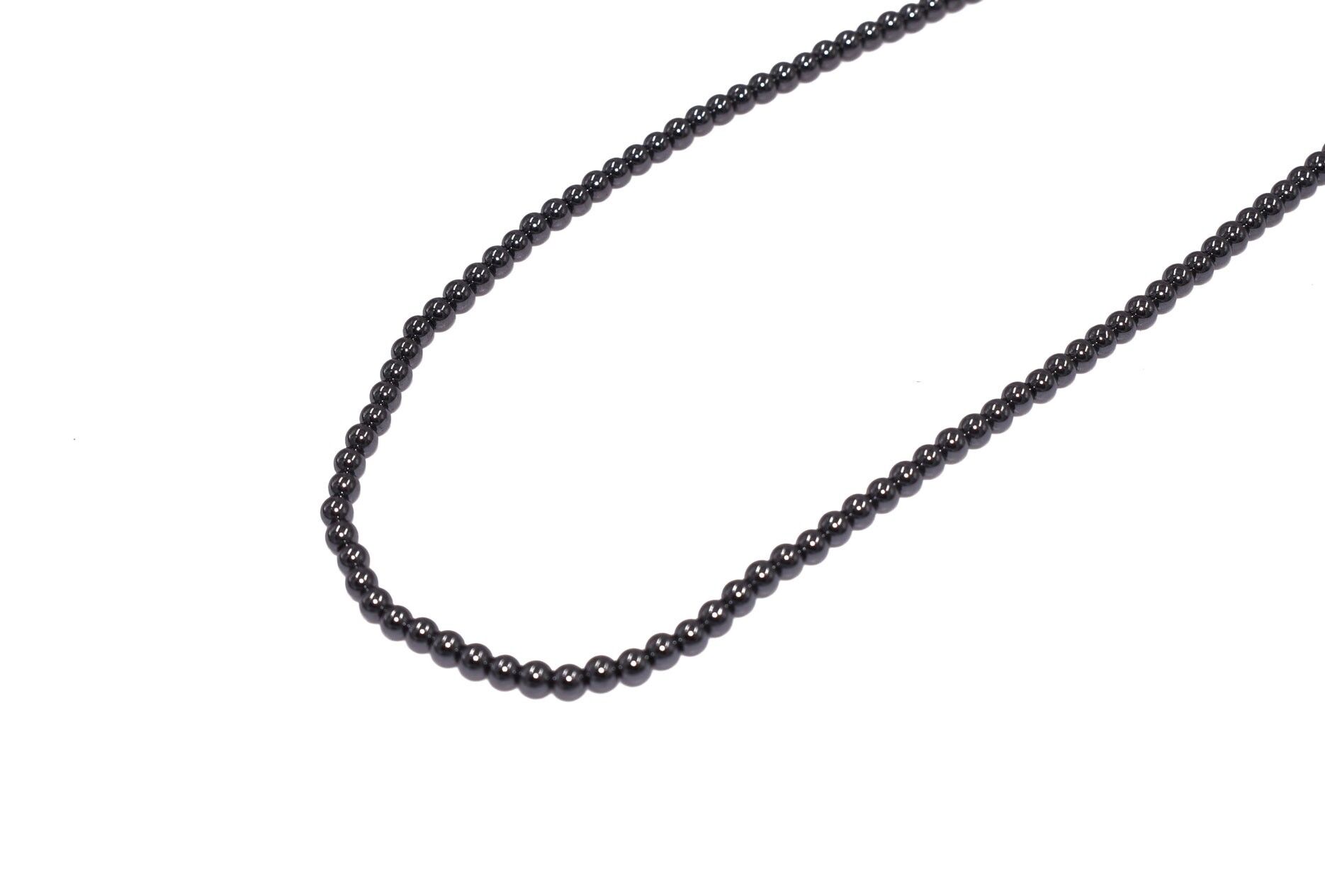 Collana in ematite ca. 3 mm