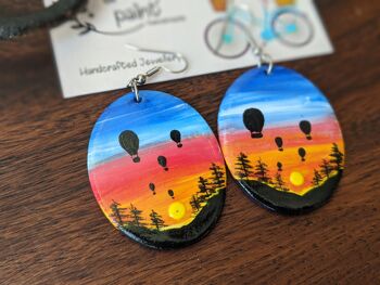 Boucles d'oreilles grandes montgolfières 7