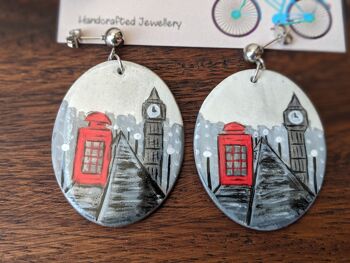 Boucles d'oreilles paysage londonien 9