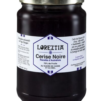 Confiture de Cerise Noire "recette d'autrefois" LOREZTIA 800g