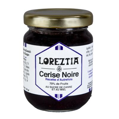 Confiture de Cerise Noire "recette d'autrefois" LOREZTIA 100g