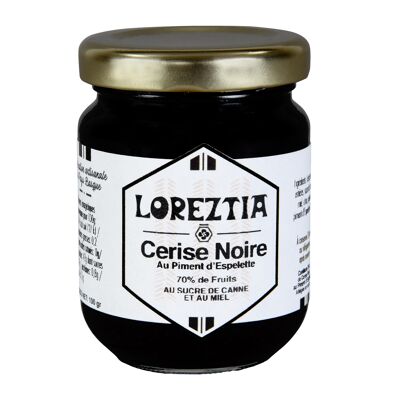 Confiture de Cerise Noire au piment d'Espelette LOREZTIA 100g
