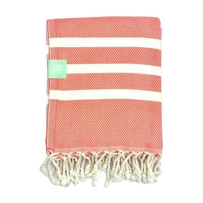 Serviette de Hammam Luxe Corail