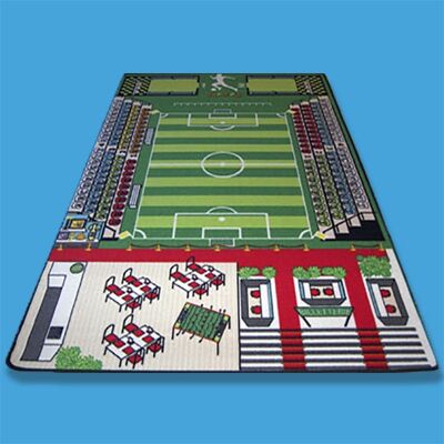 Tapis de jeu pour enfant football 130 x 200 cm