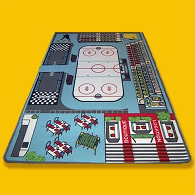 Tapis de jeu pour enfant hockey 130 x 200 cm