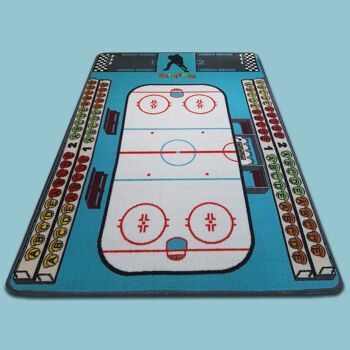 Tapis de jeu pour enfant - patinoire - hockey 95 x 133 cm 1