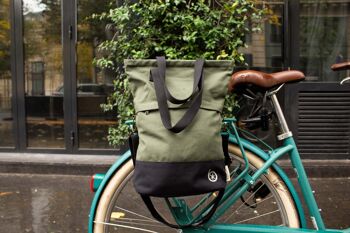 Shopper bag pour vélo flo vert 5