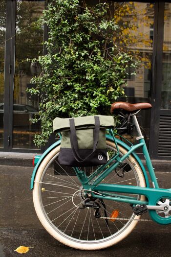Shopper bag pour vélo flo vert 6