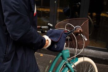 Pochette de guidon de vélo lulu bleu 3