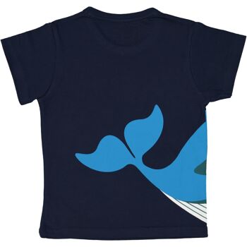 T-shirt enfant manches courtes baleine 2