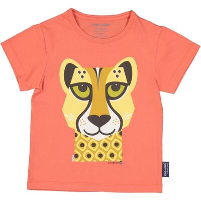 Geparden-Kurzarm-T-Shirt für Kinder