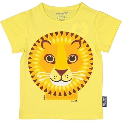 Organic baby and child short-sleeved Lion t-shirt
