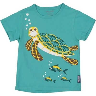 Kurzarm-T-Shirt für Kinder mit Schildkrötenmotiv