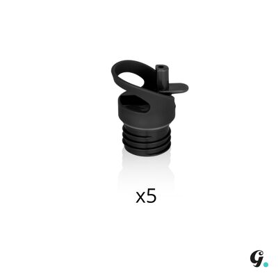 Gaspajoe black Sport cap for GROOVY, SPORTY or LOOPY x5 water bottles