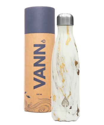 Compra Borraccia termica per bottiglia d'acqua - Borraccia sostenibile VANN  marmo oro all'ingrosso