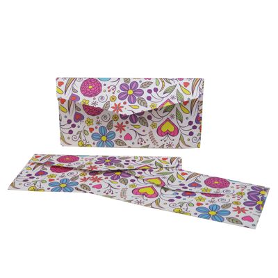 Multicolor flower pattern envelopes