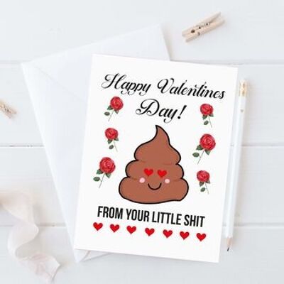 Petite carte de Saint Valentin de merde