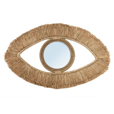 Le Miroir Yeux en Raphia - Naturel - M