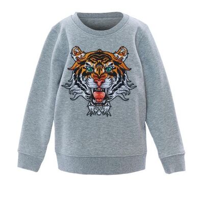 Mini tiger sweatshirt gray