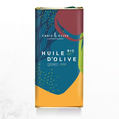 Huile d'olive BIO, Fruité mûr 5L, Récolte 2022