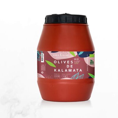 Olives Bio de Kalamata à l'huile d'olive - 2 kg