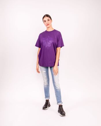 T-shirt prune léopard fou 4