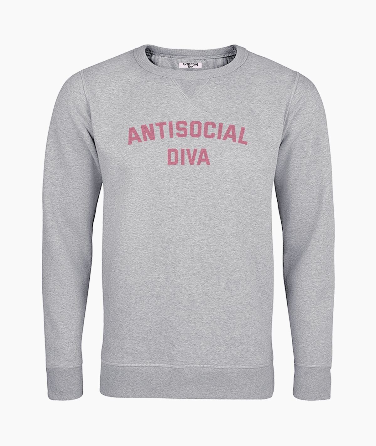 Diva gray unisex sweatshirt