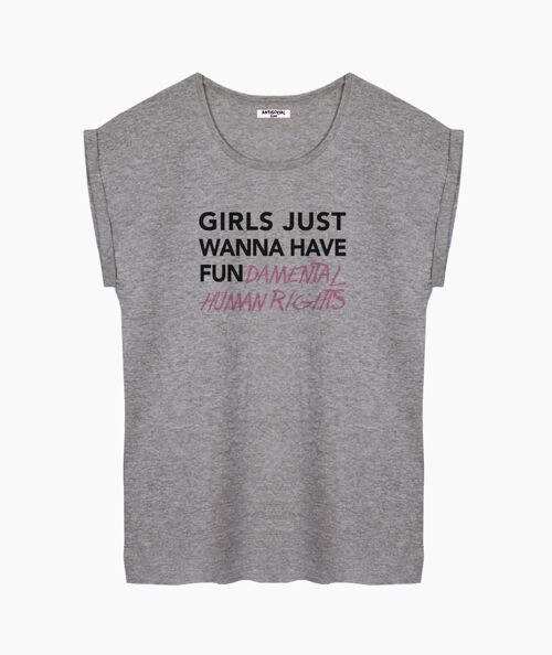 Fun gray women's t-shirt