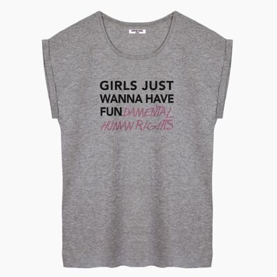 Fun gray women's t-shirt