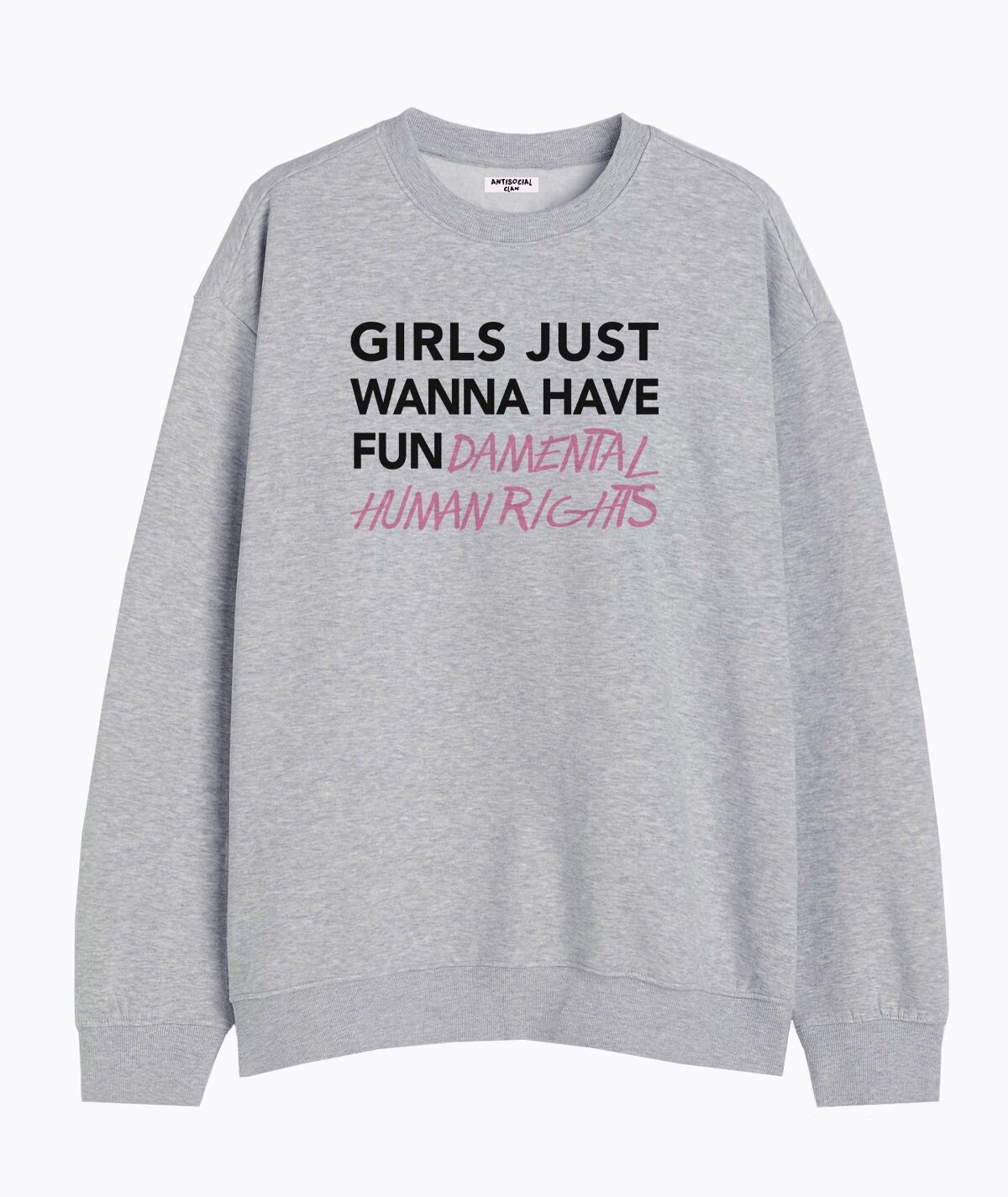 FELPA UNISEX GRIGIA DIVERTENTE