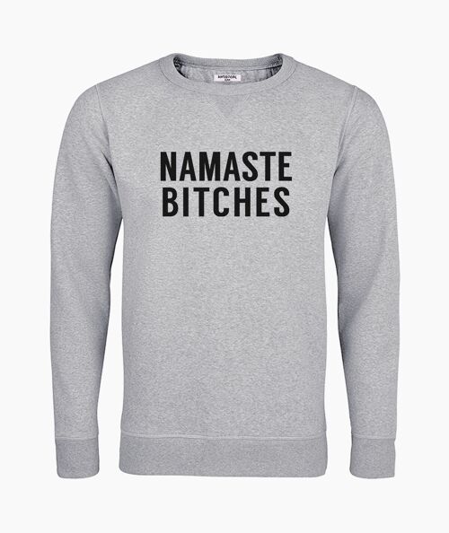 Namasté gray unisex sweatshirt