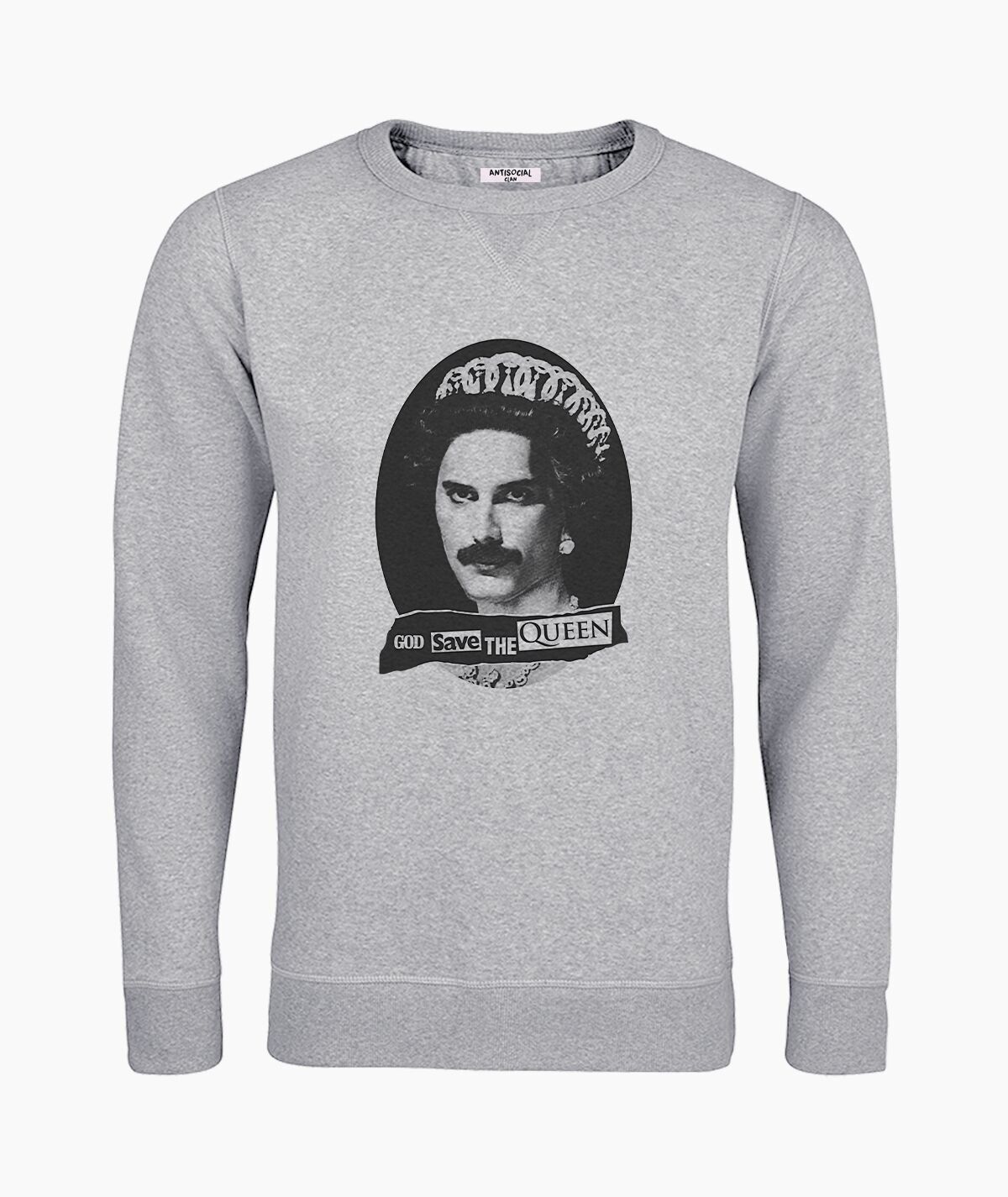 Queen gray unisex sweatshirt