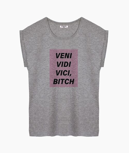 Veni vidi vici gray women's t-shirt
