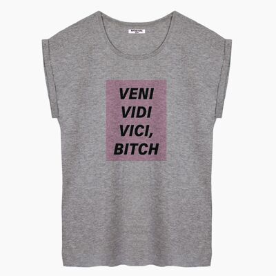 Veni vidi vici gray women's t-shirt