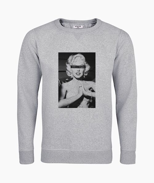 Virgin gray unisex sweatshirt